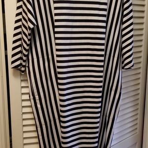 Gudrun Sjoden Large black/white striped dress